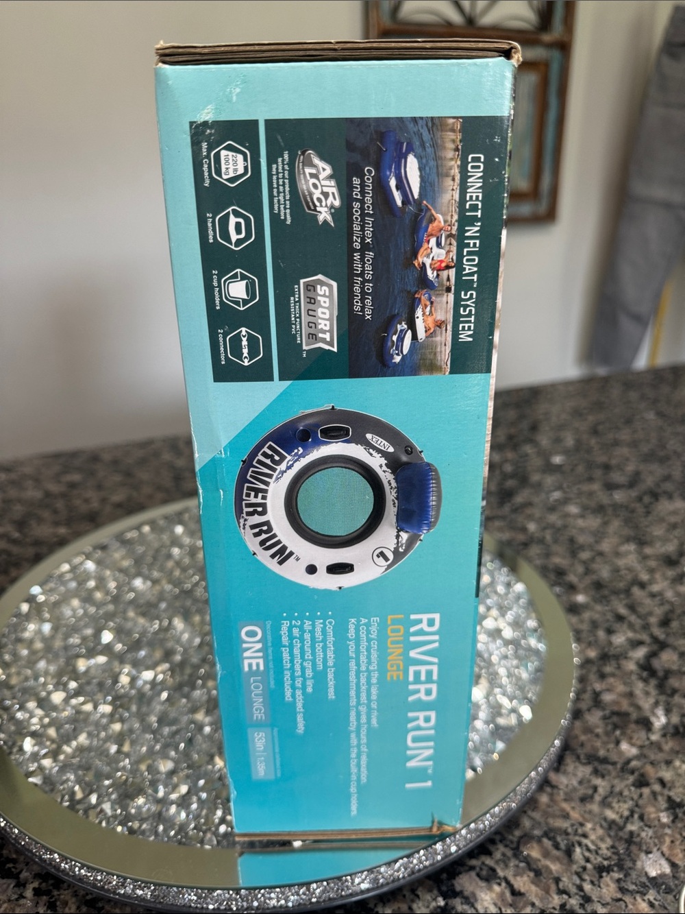 Intex River Run Swim Lounge – Blue/White NEW - Picture 6 of 8